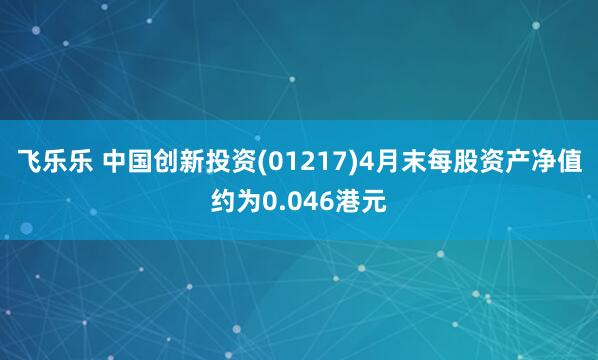 飞乐乐 中国创新投资(01217)4月末每股资产净值约为0.046港元